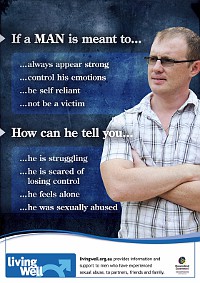 Poster: Masculinity and sexual abuse