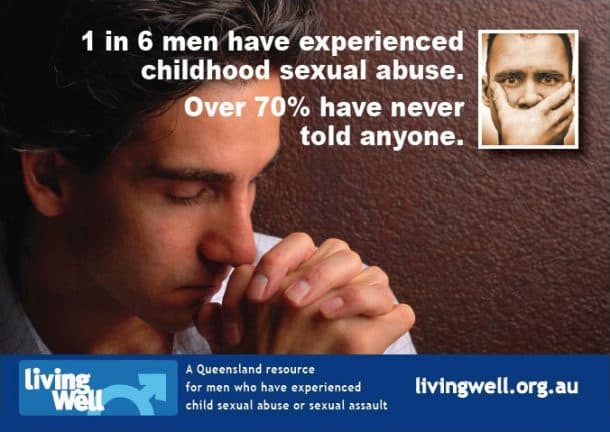 1 in 6 men have experienced childhood sexual abuse.